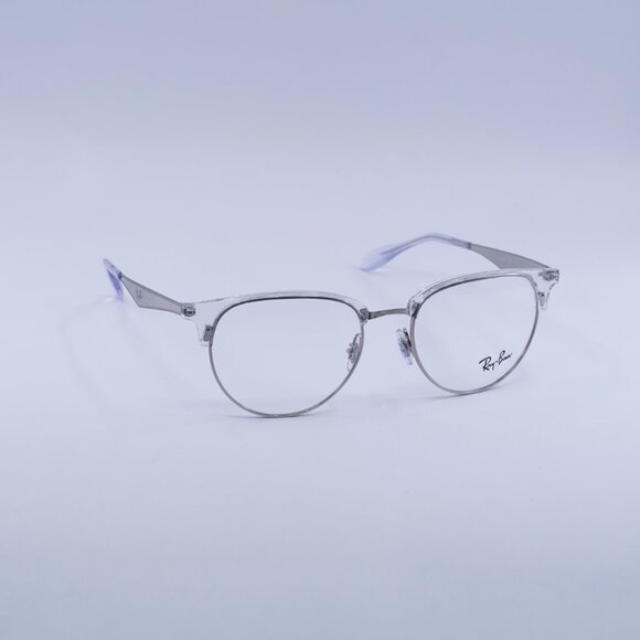 Ray Ban RX6396 2936 Eyeglasses Silver 53mm Oval Frame - Picture 4 of 10